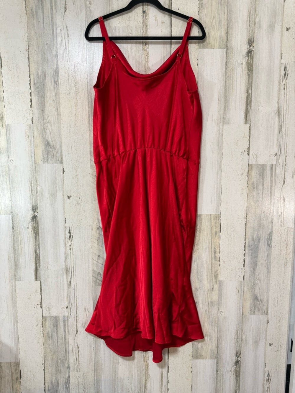 Ava & Viv Red Satin Maxi Slip Dress - Picture 11 of 12